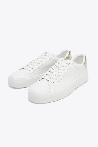 CONTRAST TRAINERS - White by Zara - Image 1
