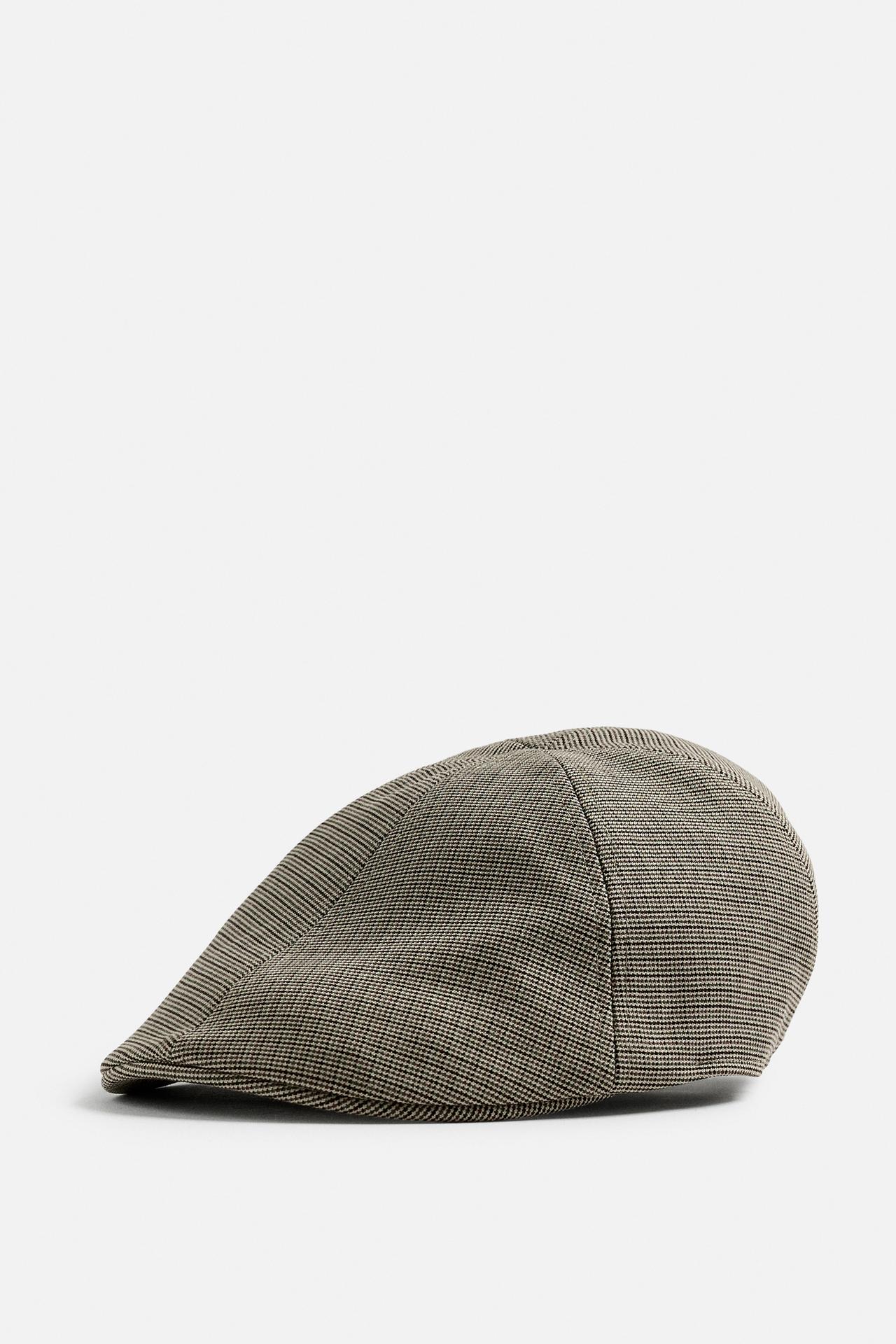 CHECK TEXTURED FLAT CAP - Multicoloured by Zara