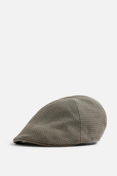CHECK TEXTURED FLAT CAP - Multicoloured by Zara - Image 0