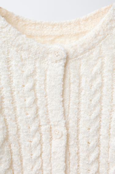 CABLE KNIT JUMPSUIT - Ecru by Zara - Image 2