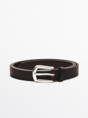 Zara Nappa leather belt - Brown