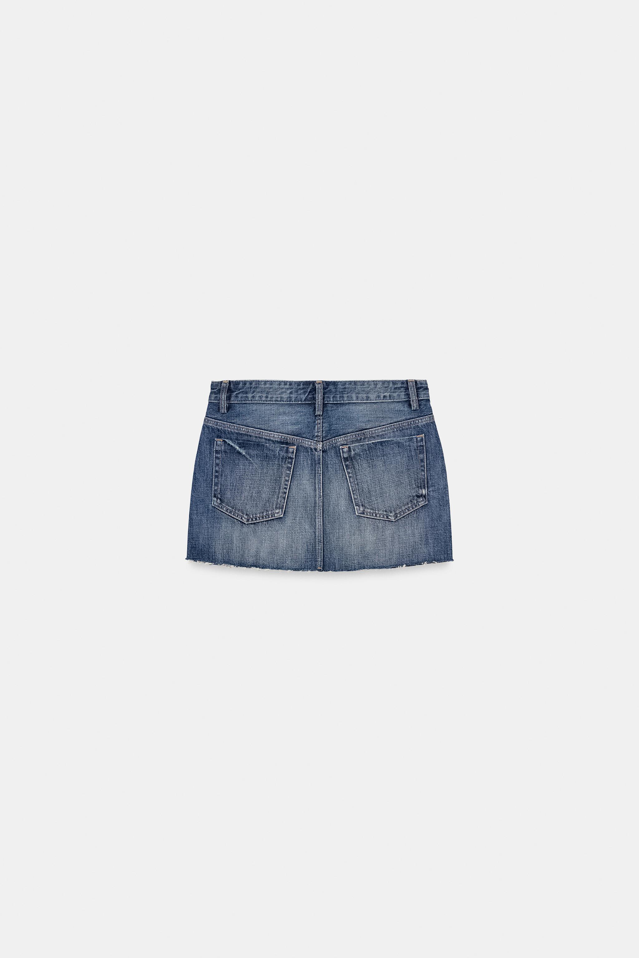 TRF DENIM MINI SKIRT