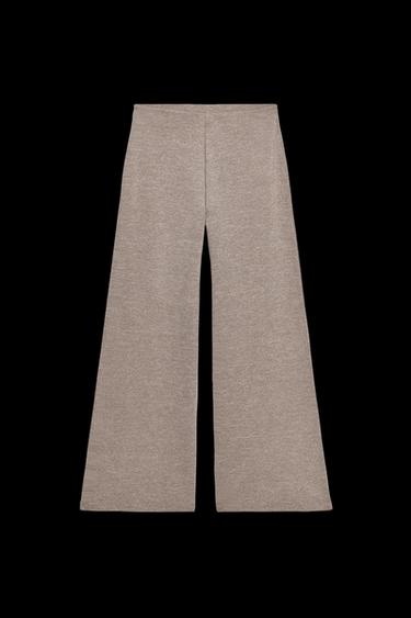 BASIC PIQUÉ TROUSERS - Light brown by Zara - Image 0