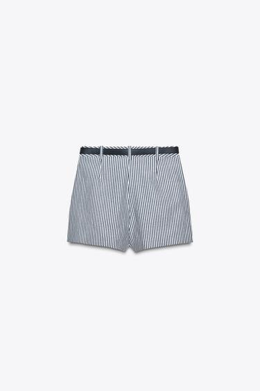 STRIPED CULOTTES WITH BELT - striped by Zara - Image 5