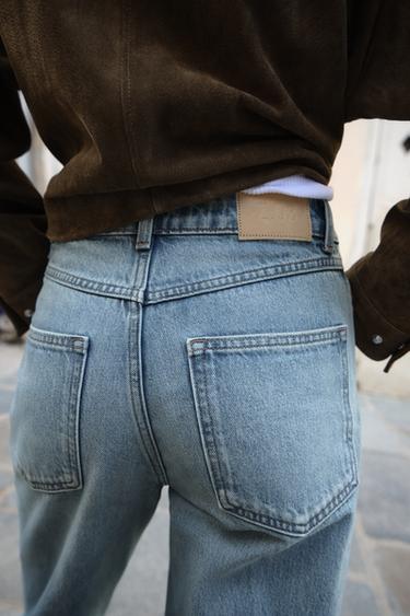 JEAN Z.03 REGULAR FIT TAILLE HAUTE LONG - Bleu moyen de Zara - Image 3