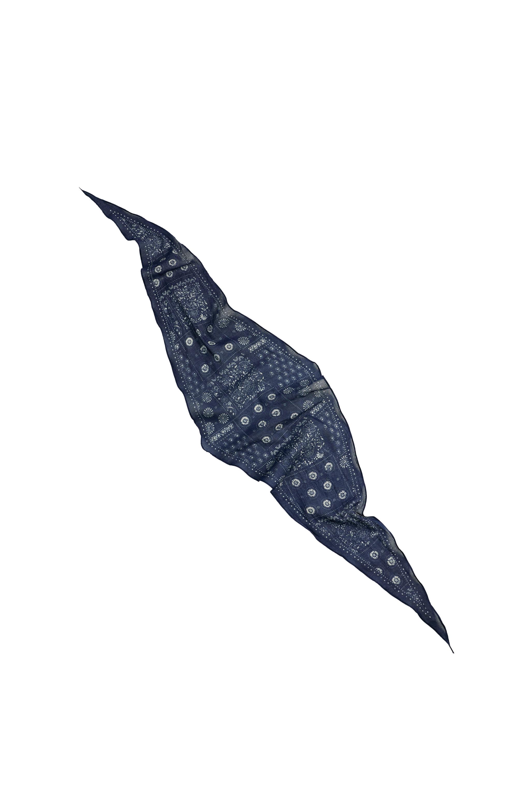 LONG PATCHWORK PRINT BANDANA - Navy blue | ZARA Canada