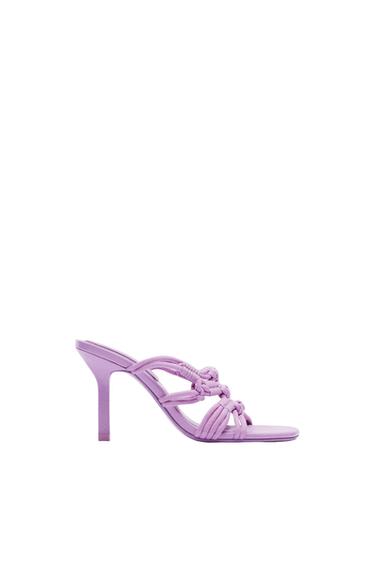 HIGH-HEEL ROPE SANDALS