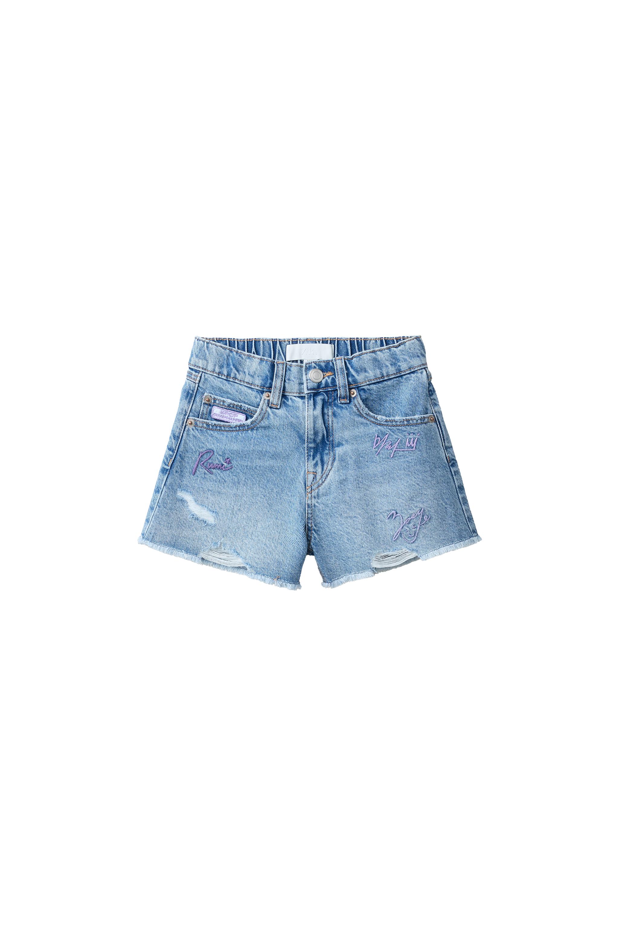 KPOP DEMON HUNTERS™ NETFLIX © DENIM SHORTS - Blue | ZARA United States