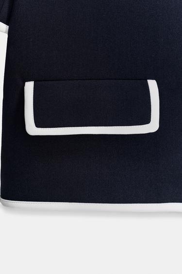 VESTE À MANCHES COURTES ENSEMBLE - Bleu marine de Zara - Image 9