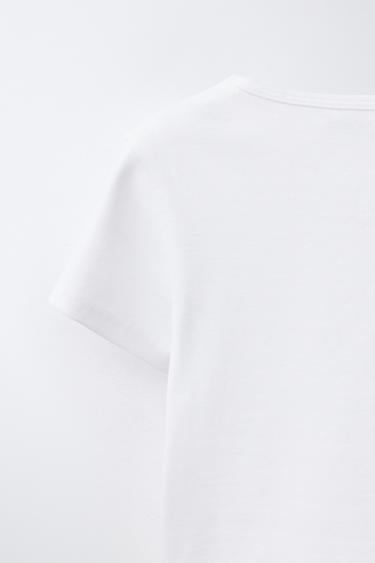 PRINTED T-SHIRT - White by Zara - Image 3