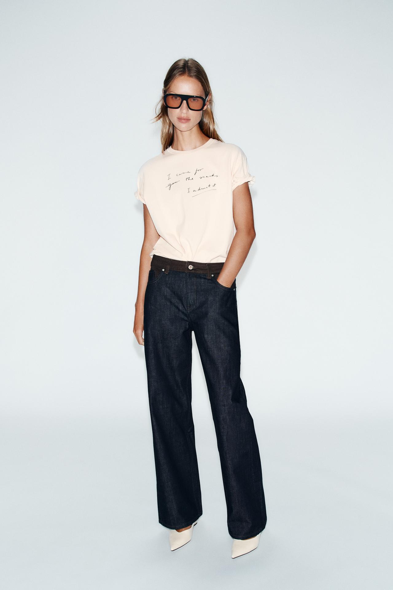 SHORT SLEEVE T-SHIRT WITH SLOGAN
