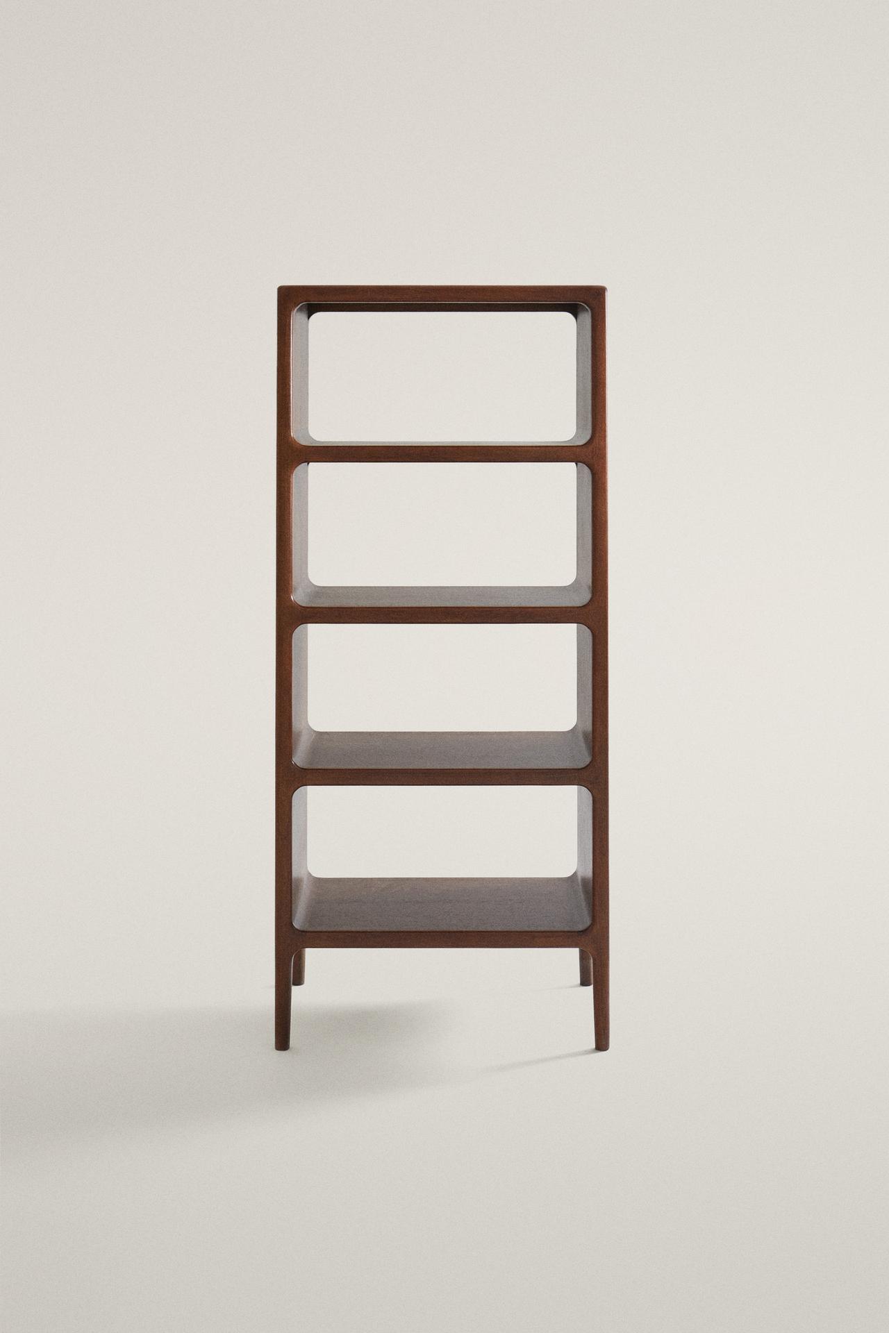 TALL SHELVING UNIT — Brown