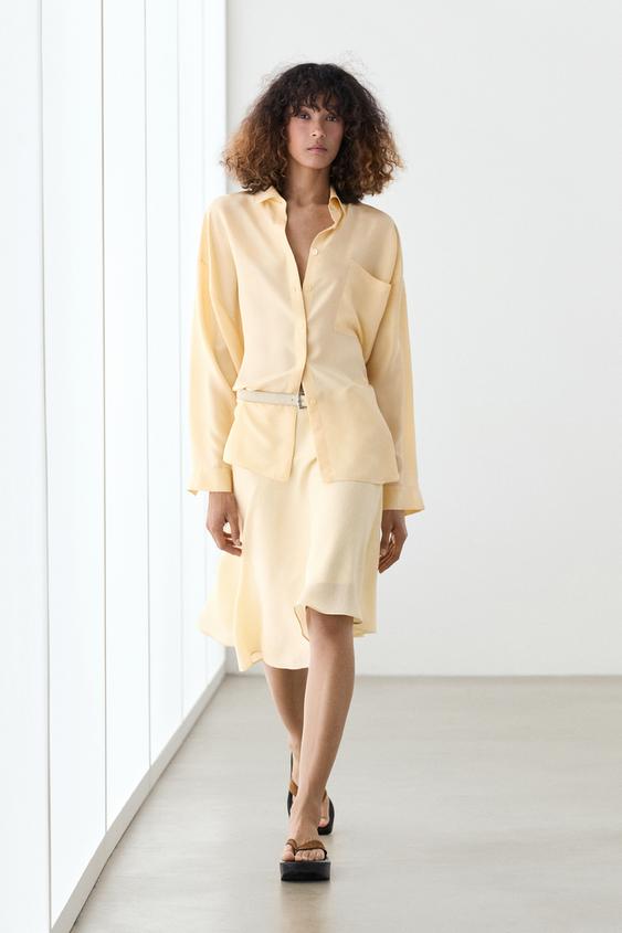 Flowing 100% silk shirt from Zara - $180