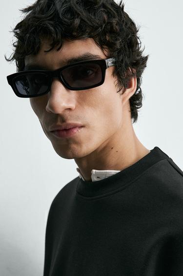 T-SHIRT WITH LABEL PATCH - Black by Zara - Image 4