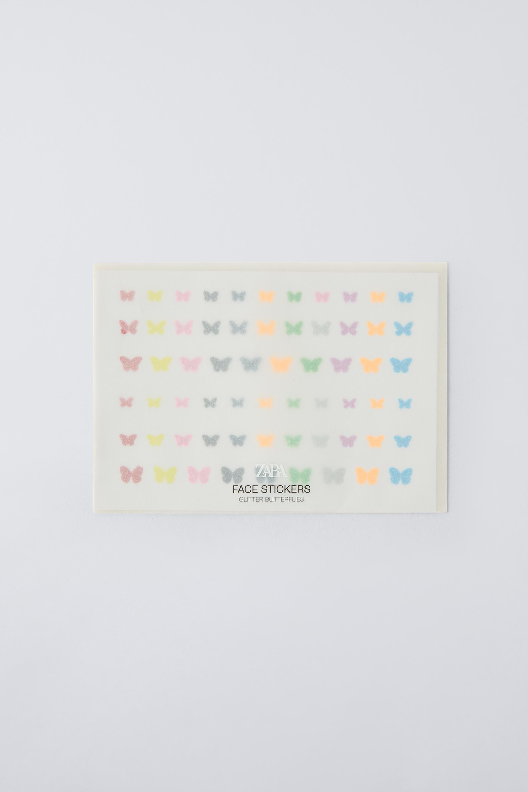 GLITTER BUTTERFLIES ZARA FACE STICKERS