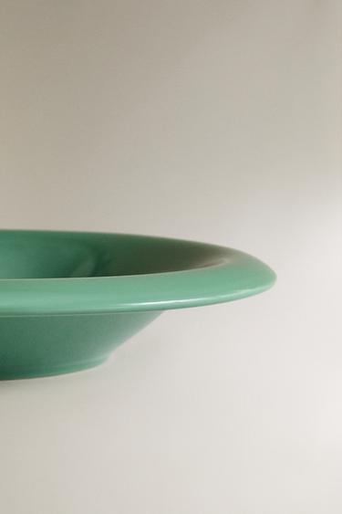ASSIETTE CREUSE GRÈS ÉMAILLÉ - Vert de Zara - Image 3