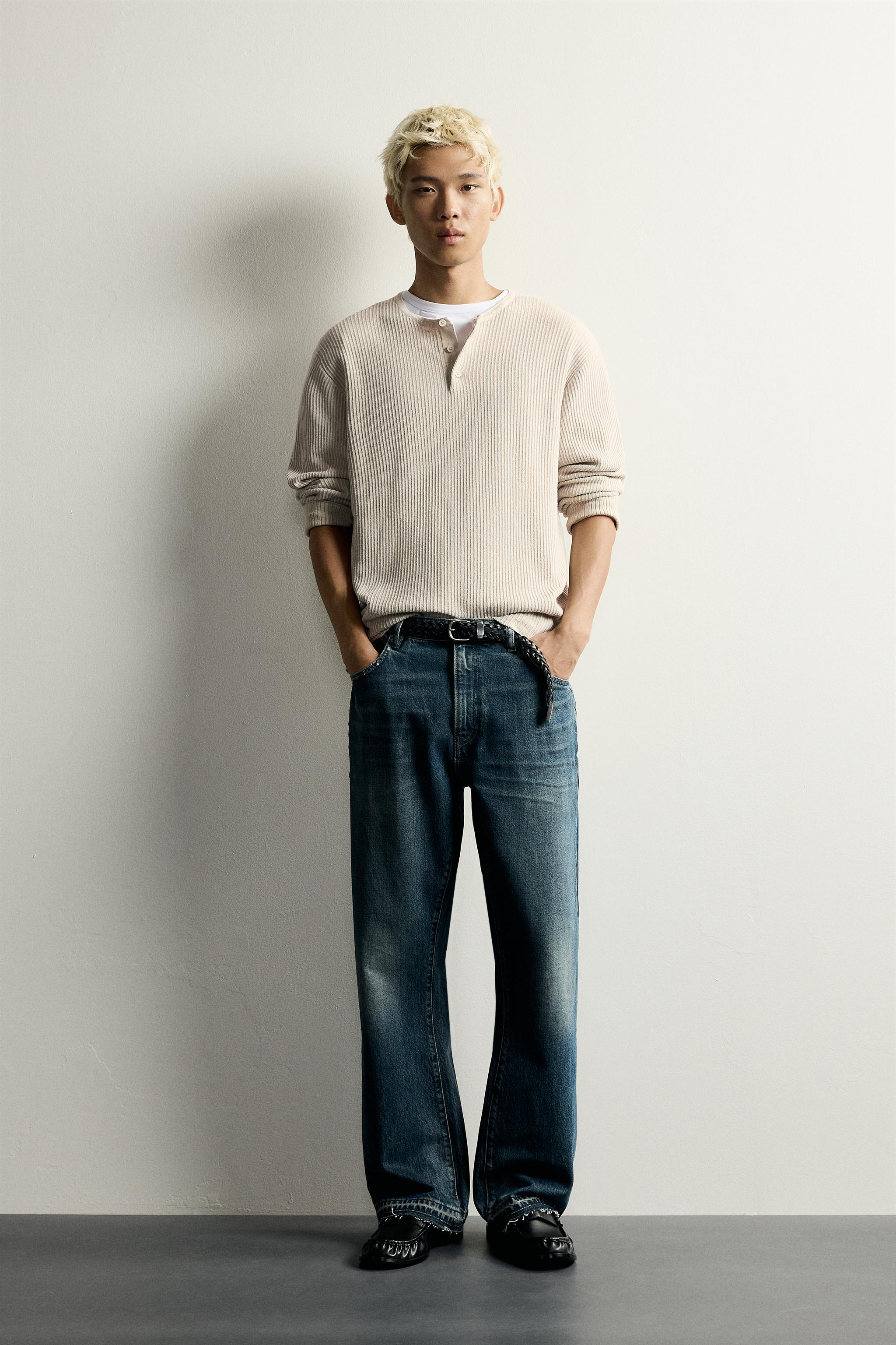 Zara DÜĞMELİ YAKA TRİKO T-SHIRT