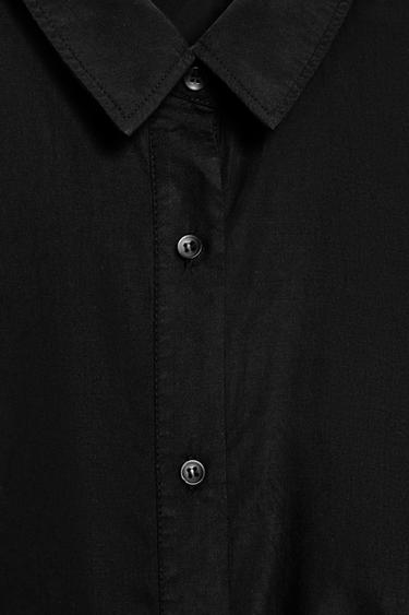 ASYMMETRIC FLOWING SHIRT - Black by Zara - Image 5