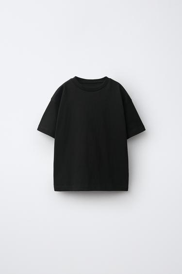 CAMISETA LISA - Negro de Zara