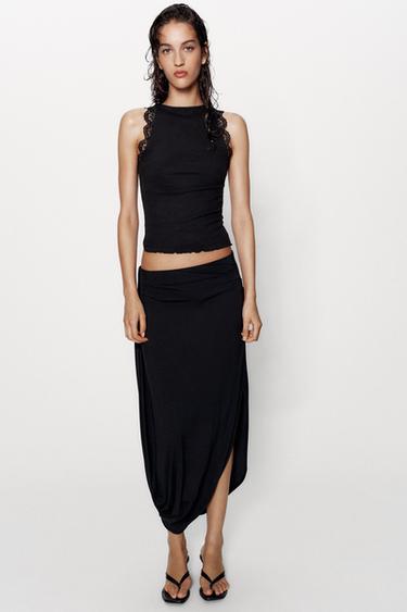 PITSI-RIB TOPPI - Black Zaralta