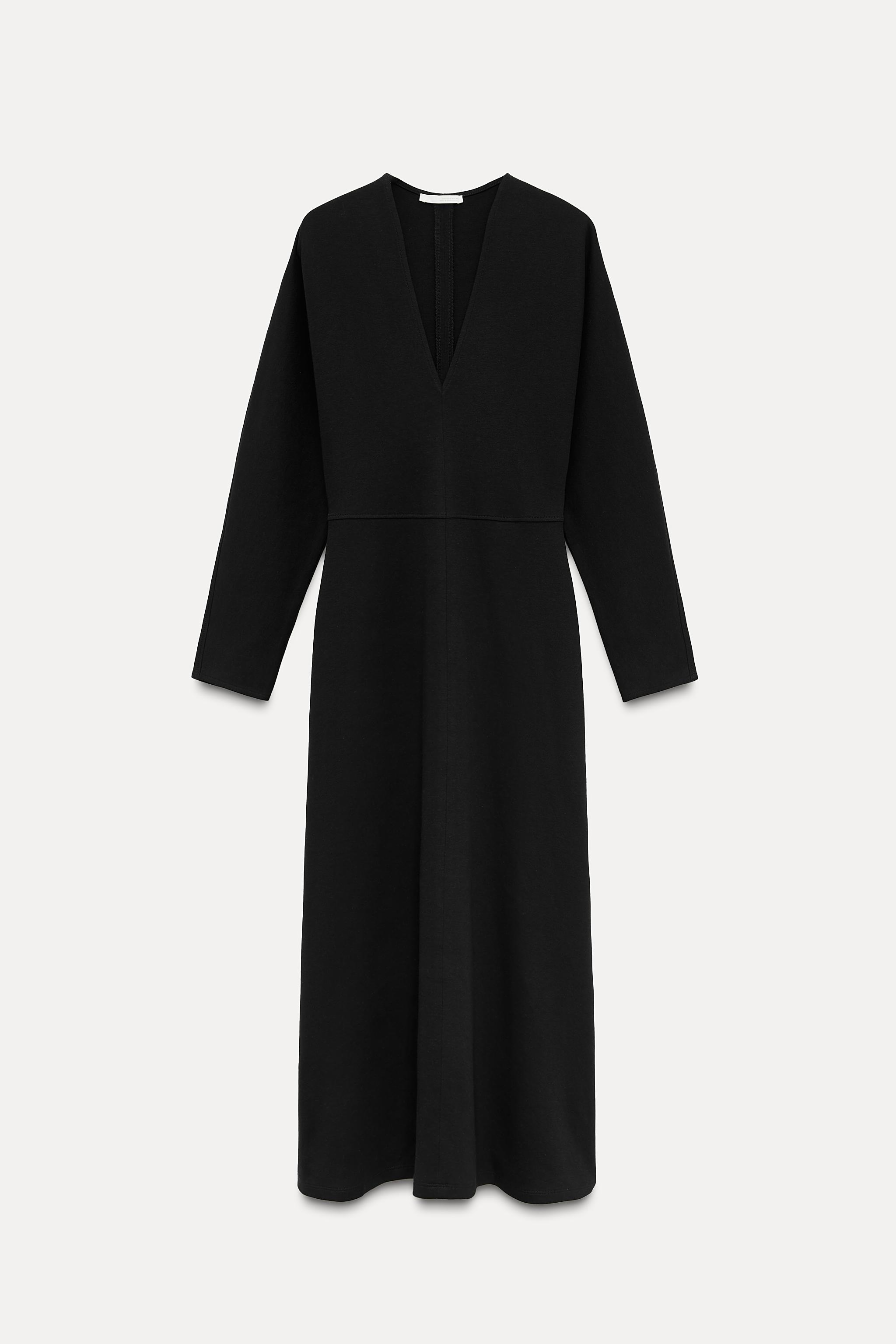 INTERLOCK MIDI DRESS - Charcoal | ZARA United States