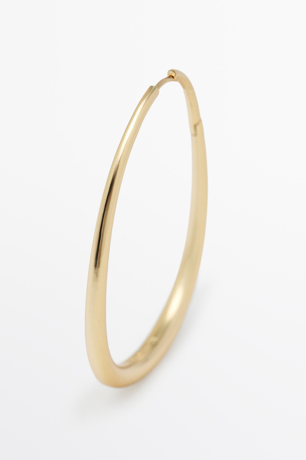 XL hoop earrings — Golden
