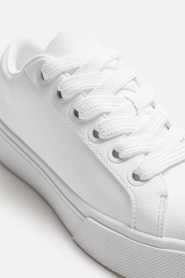 CHUNKY SOLE SNEAKERS - White by Zara - Image 4