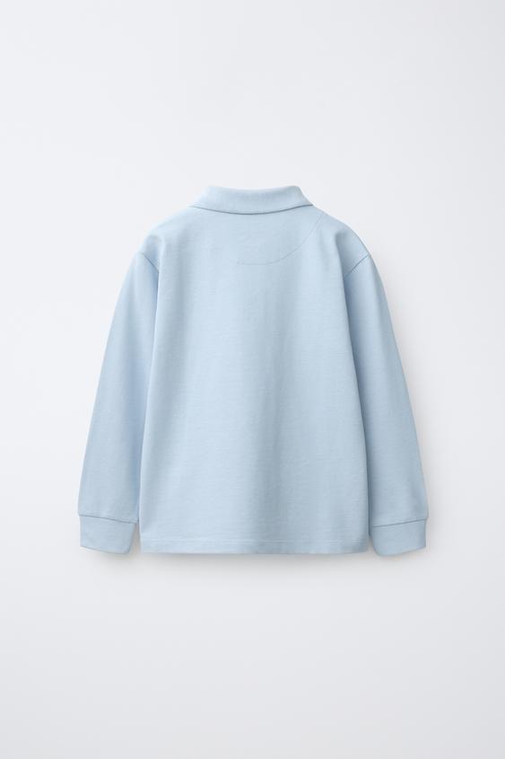 POLO UNI - Bleu pastel de Zara - Image 1