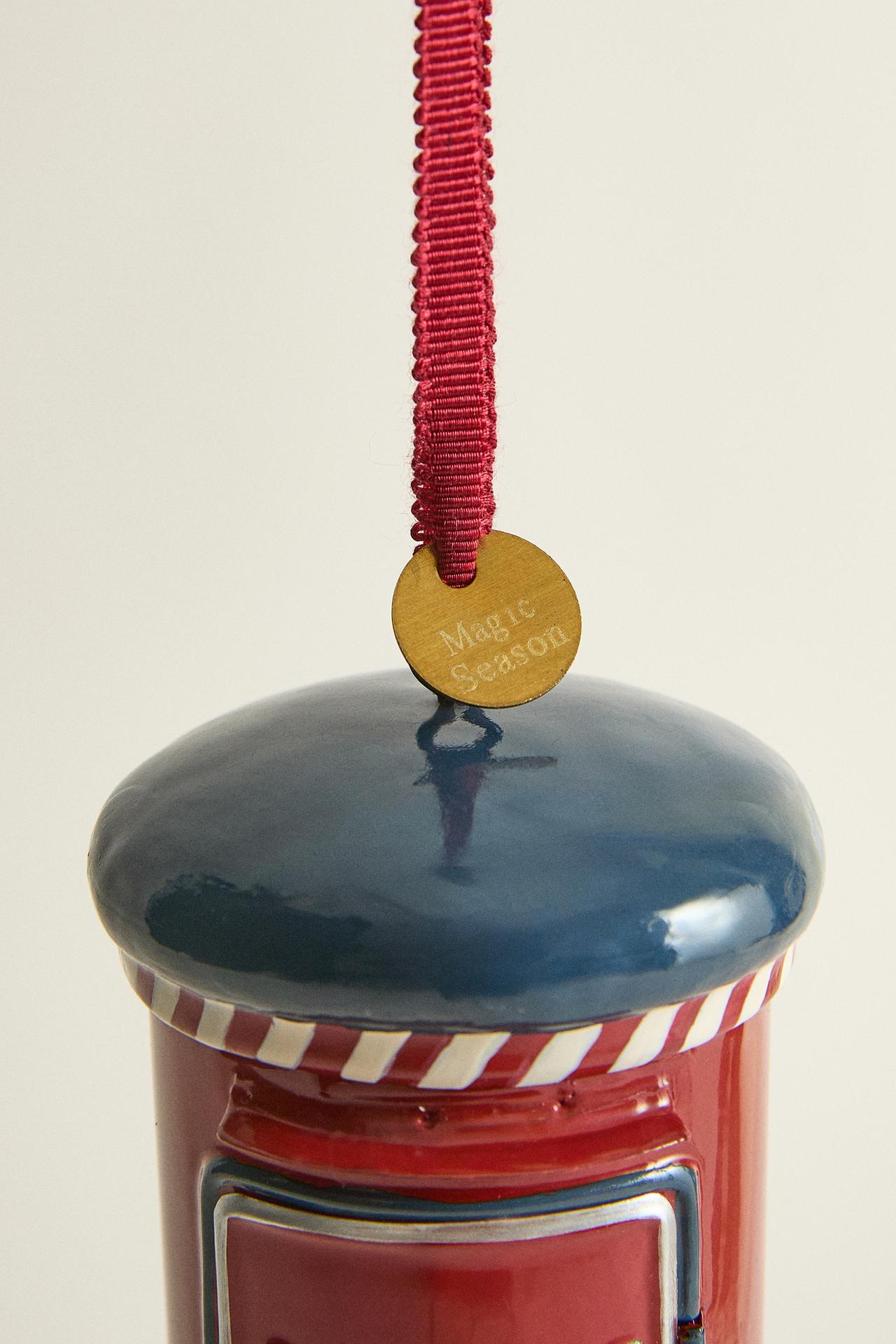 MAILBOX CHRISTMAS TREE DECORATION — Red