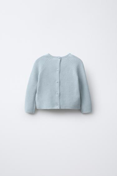EMBROIDERED ELEPHANT PURL KNIT SWEATER - Sky blue by Zara - Image 1