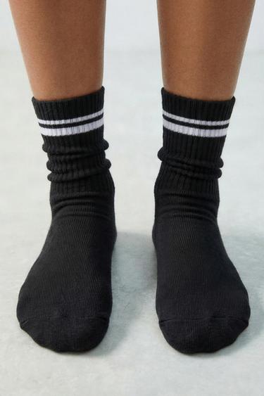 TWO-PACK OF STRIPED SPORTS SOCKS - White by Zara - Image 4