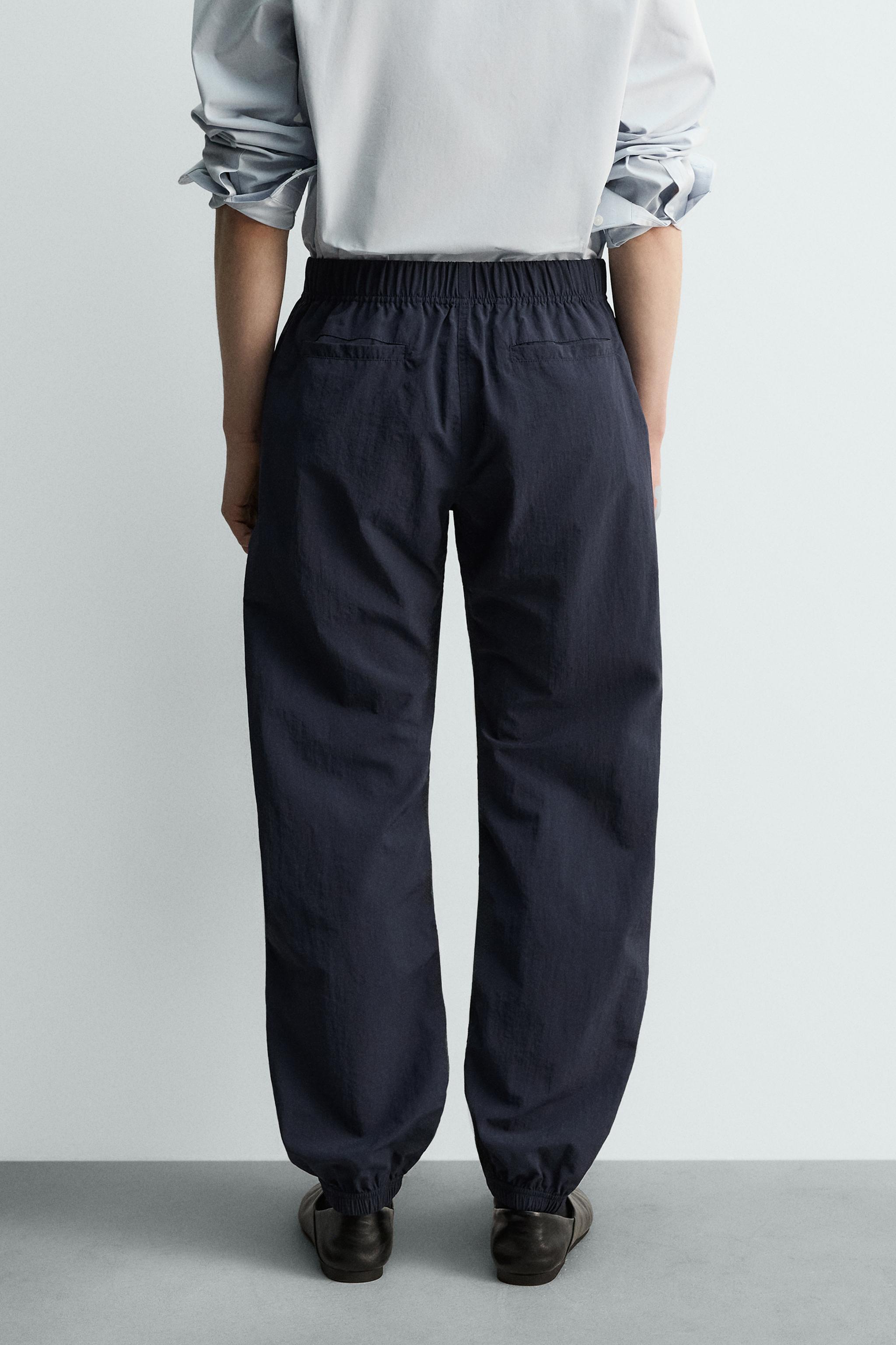 LIMITED EDITION RELAXED FIT TECHNICAL PANTS - Faded blue | ZARA