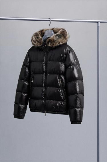 CAZADORA 80% PLUMÓN - 20% PLUMA WATER REPELLENT - Negro de Zara