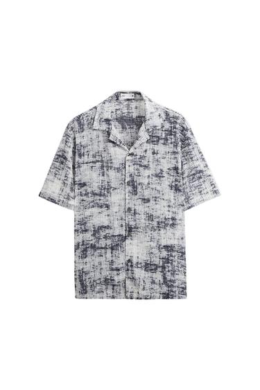 CAMISA TEXTURA ESTAMPADO ABSTRACTO