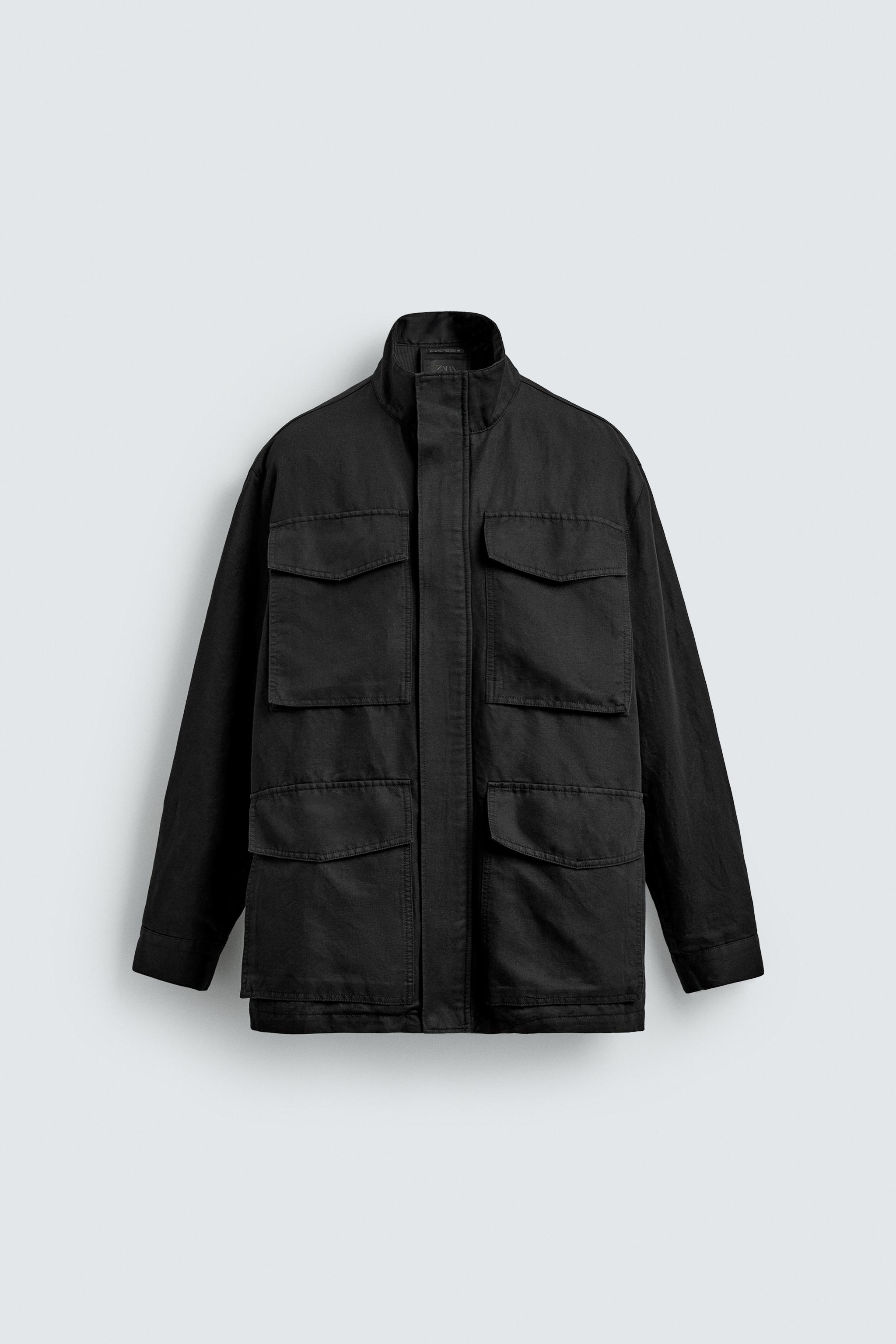 WASHED UTILITY POCKET OVERSHIRT