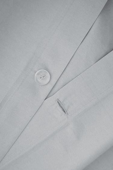 PERCALE DUVET COVER (300 THREAD COUNT) - Blue by Zara