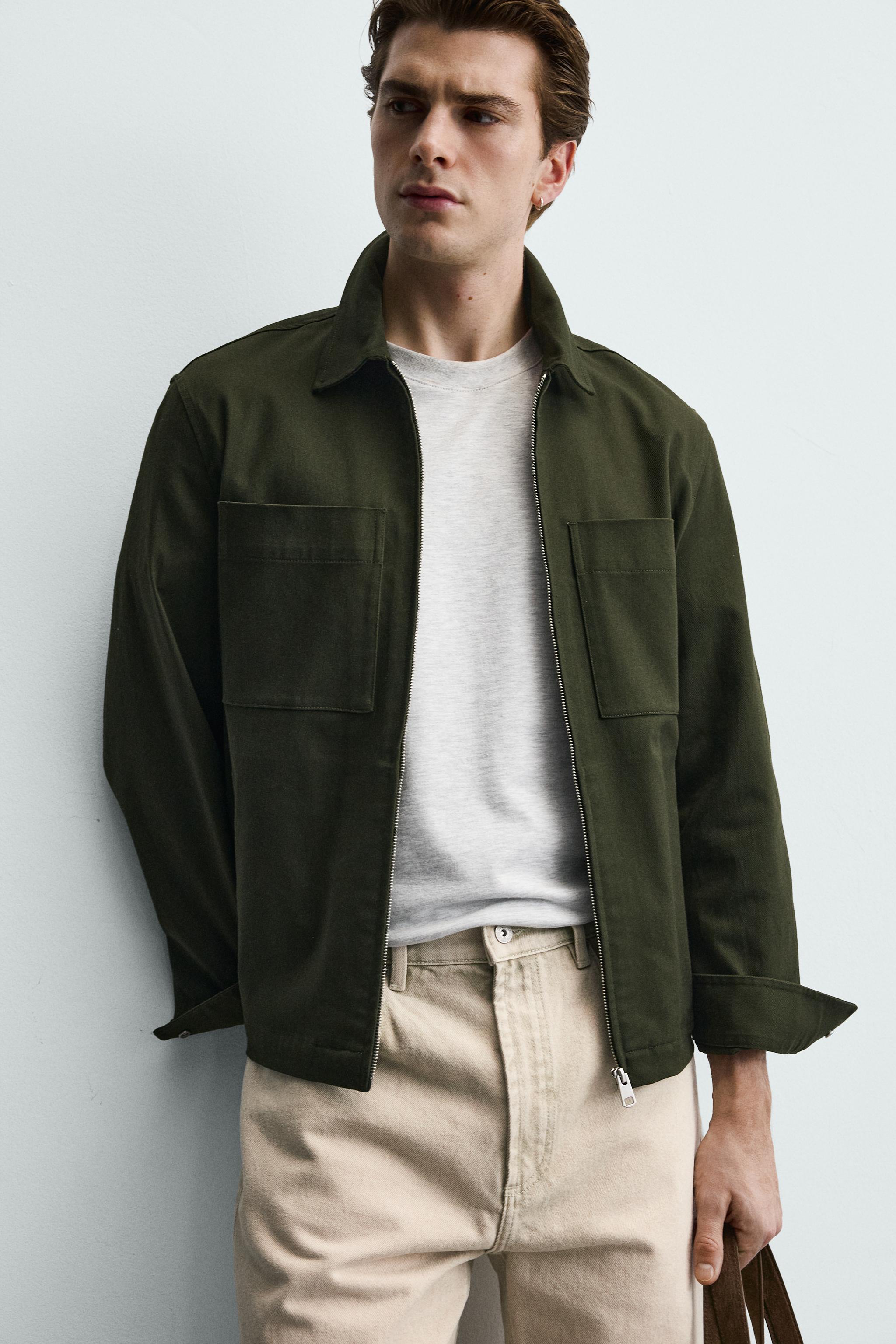 REGULAR FIT OVERSHIRT WITH POCKETS