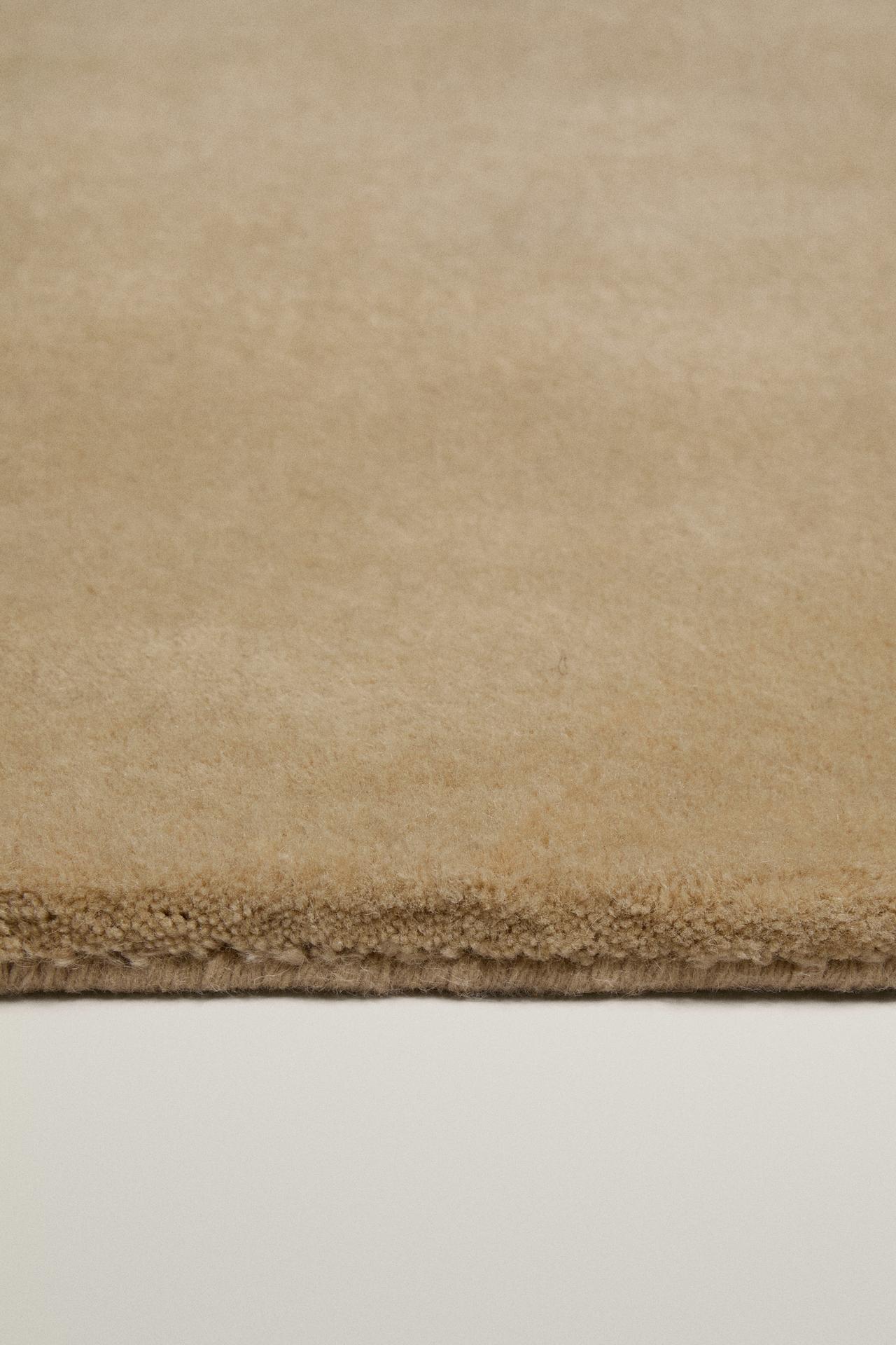 WOOL CASHMERE AREA RUG — Beige