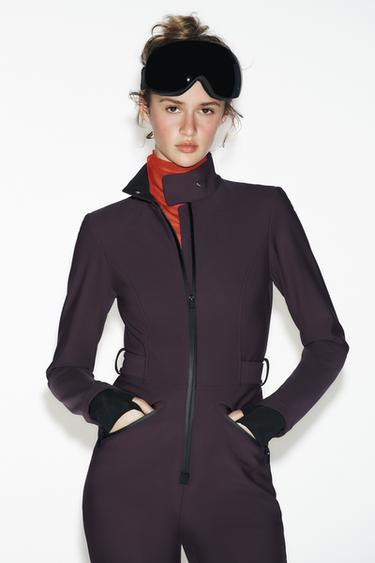 WATER-RESISTANT WINDPROOF RECCO® TECHNOLOGY SKI COLLECTION JUMPSUIT - Burgundy by Zara - Image 1