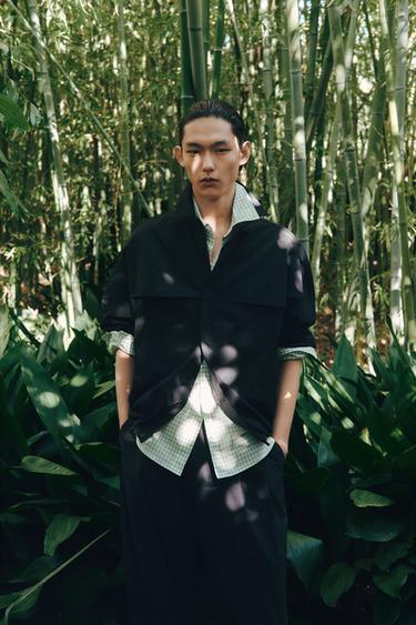 CINTURÓN PIEL TACHAS - Beige de Zara