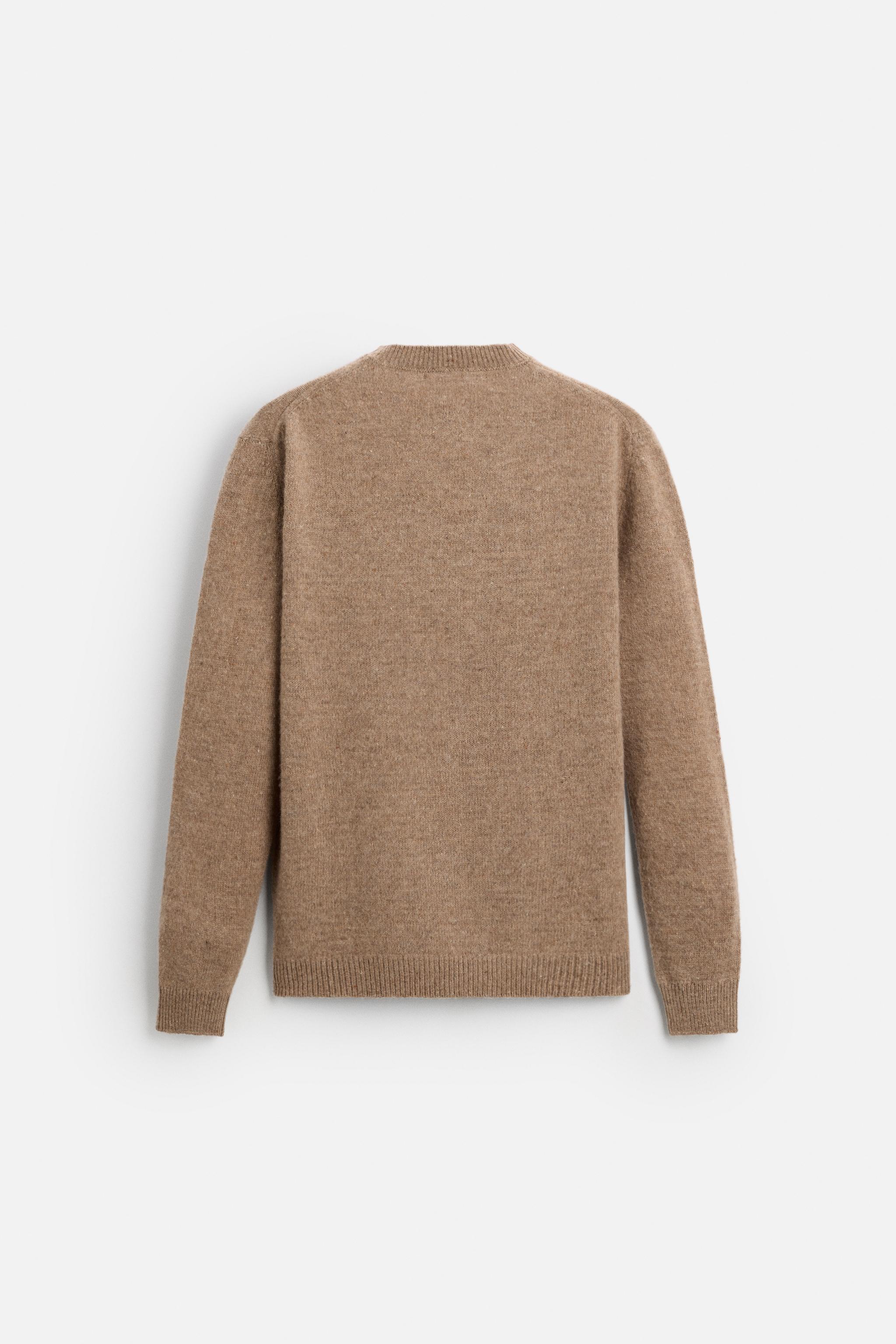 【ZARA】起毛テクスチャージャカードセーター  4938/450/832 起毛テクスチャージャカードセーター - モールグレー | ZARA