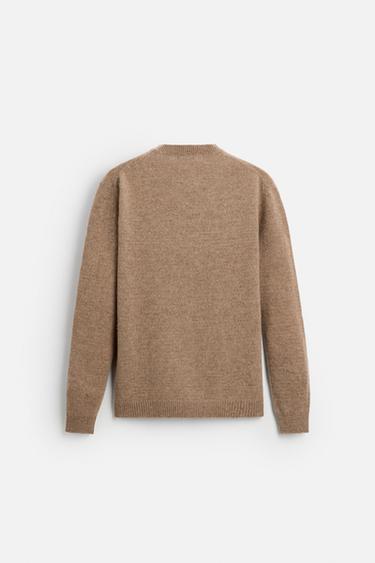 BRUSHED WOOL SWEATER - Mid-camel by Zara - Image 6