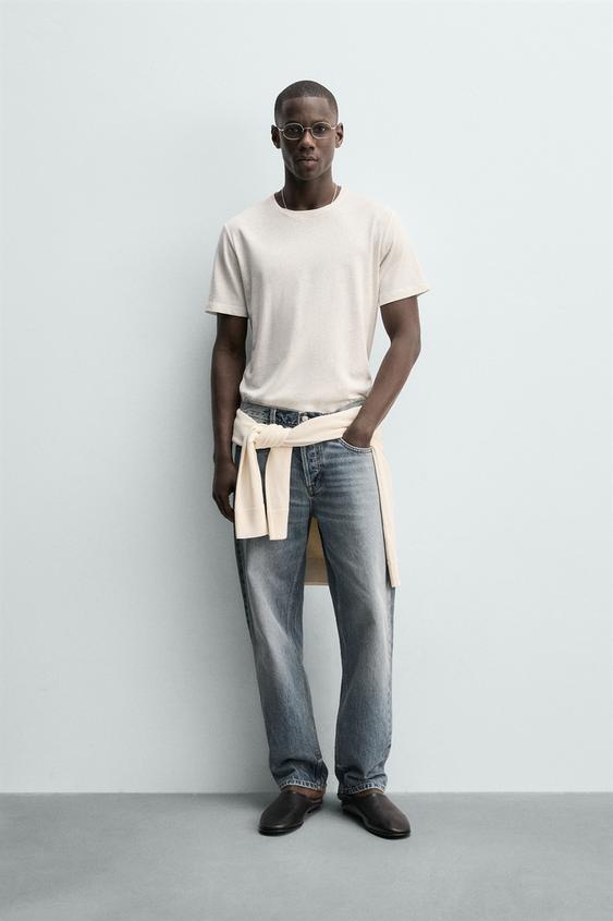 LINEN - COTTON T-SHIRT from Zara - $45.90