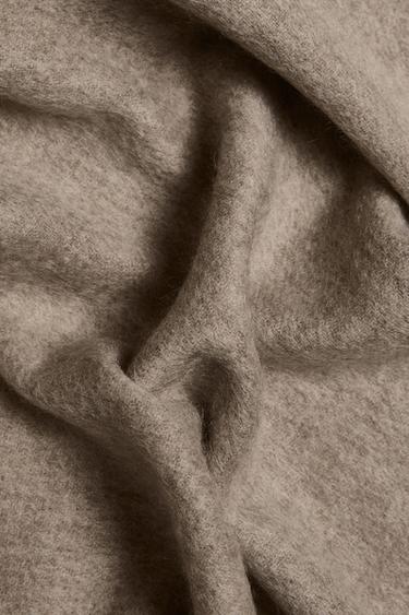 WOOL AND CASHMERE BLEND THROW - Beige by Zara - Image 2