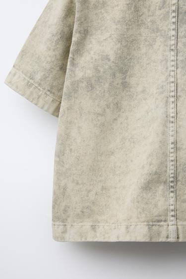 DISTRESSED-EFFECT SHIRT - Grey by Zara - Image 3