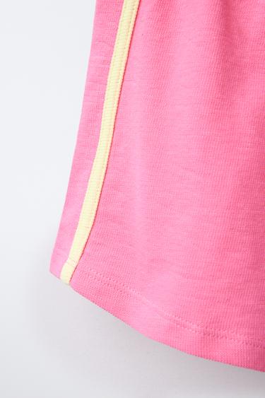 6-14 ANS/ PYJAMA T-SHIRT ET BERMUDA CONTRASTE - Fuchsia de Zara - Image 5