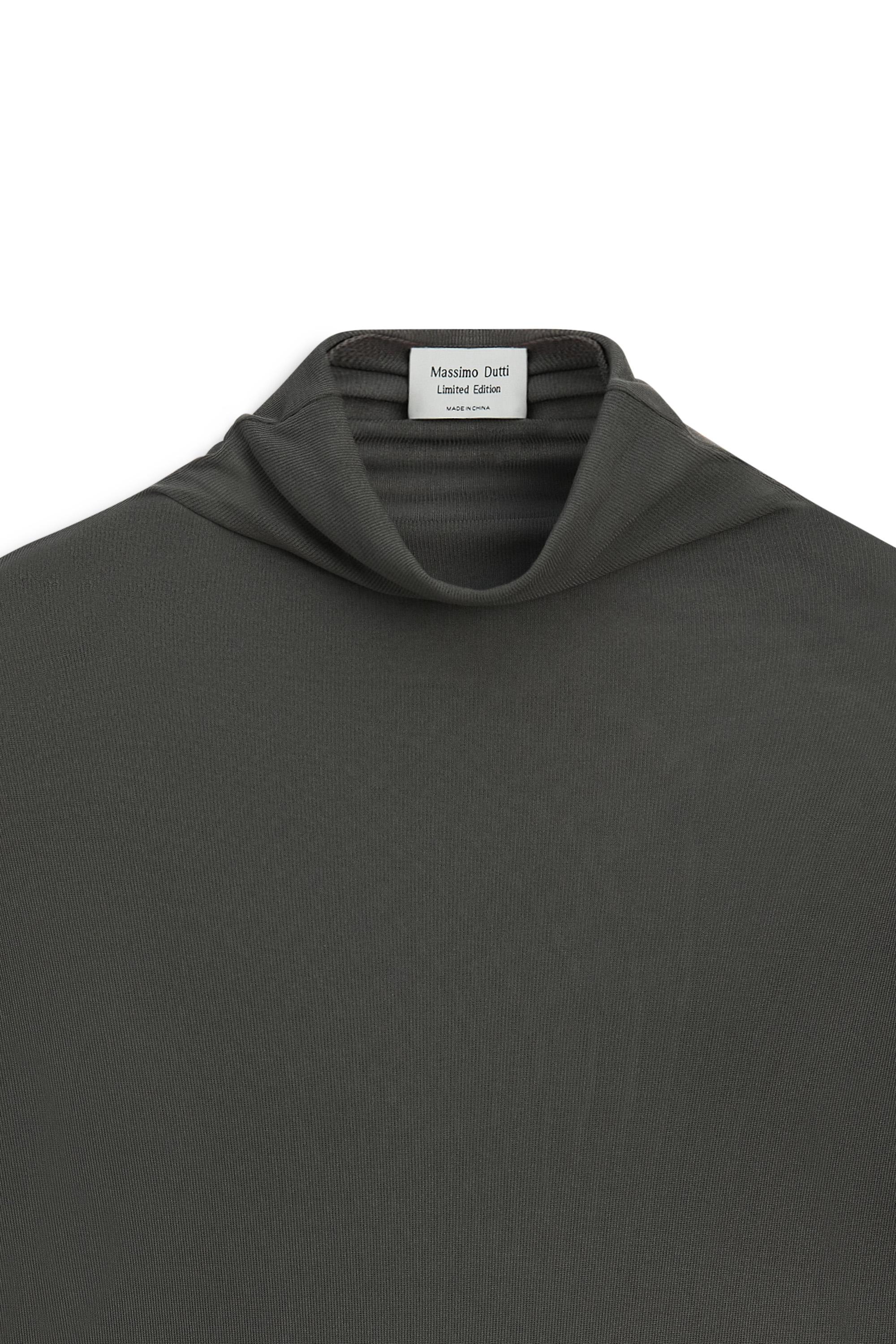100% silk funnel neck T-shirt - LIMITED EDITION