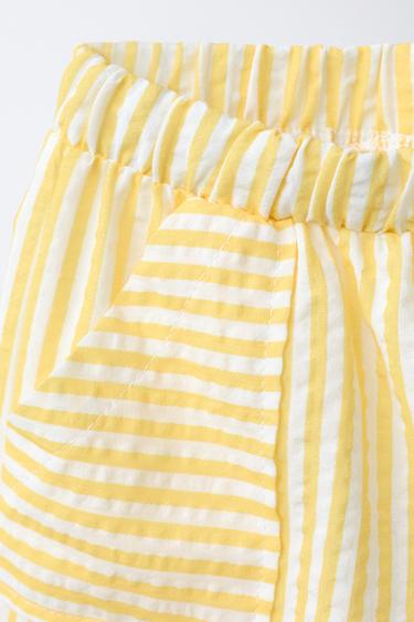 STRIPED BERMUDA SHORTS - Yellow by Zara - Image 2