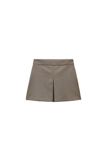 FALDA CORTA PLIEGUE ZW COLLECTION - Toffe de Zara - Imagen 0