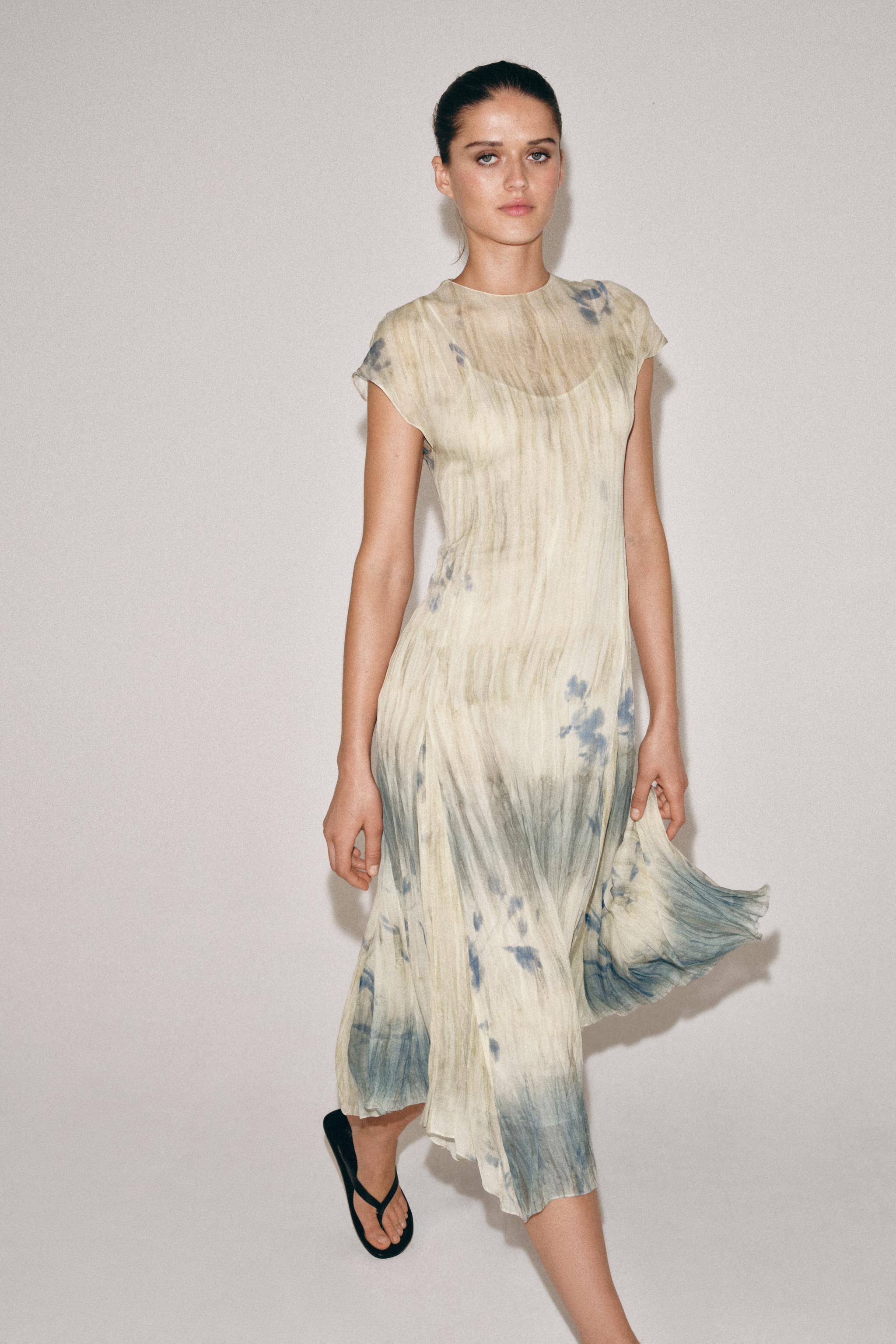 ZW COLLECTION PRINTED MIDI DRESS